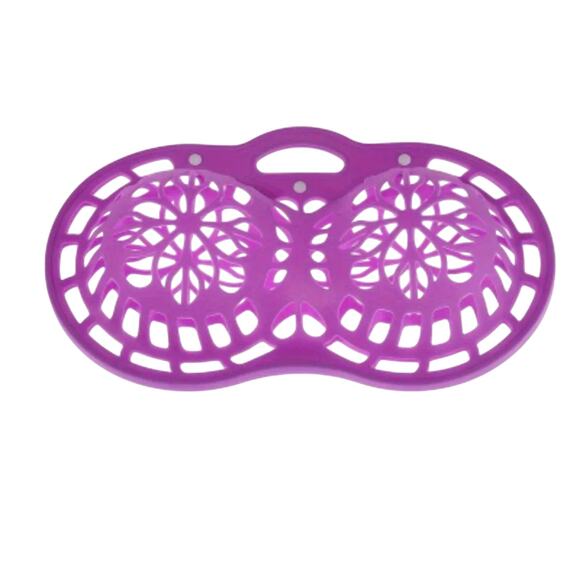 Purple Laundry Protector Silicone Bra Washing Bag Lingerie Snap Closure NWT - Picture 3 of 3